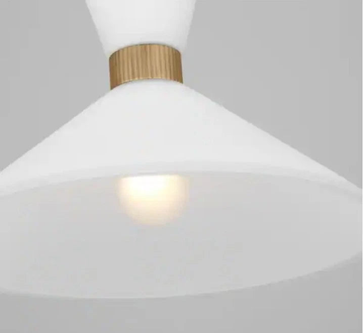 Belcarra Medium 15 in. W x 10.125 in. H 1-Light Satin Brass Statement Pendant OB