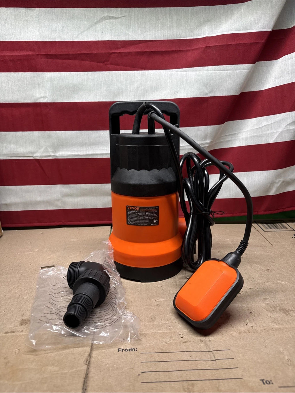 VEVOR Utility Pump, 1 HP, 4000 GPH High Flow, 31 ft Head….