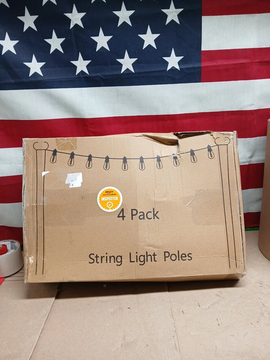 String Pole Setup For String Lights
