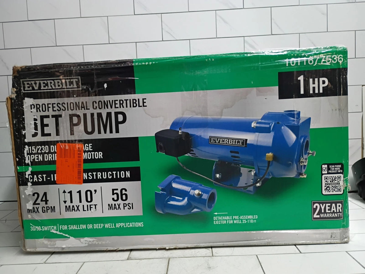 Everbilt HDCWJ10, 1 HP Professional Convertible Jet Pump PARTS ONLY