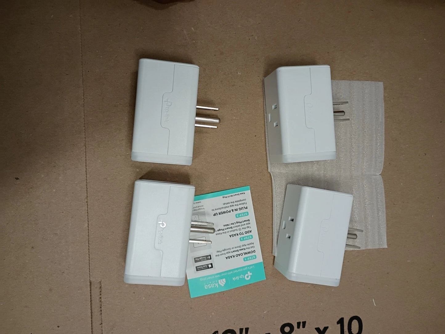 Kasa Smart HS103P4 Wi-Fi Plug Outlet On It Off With The App Open Box