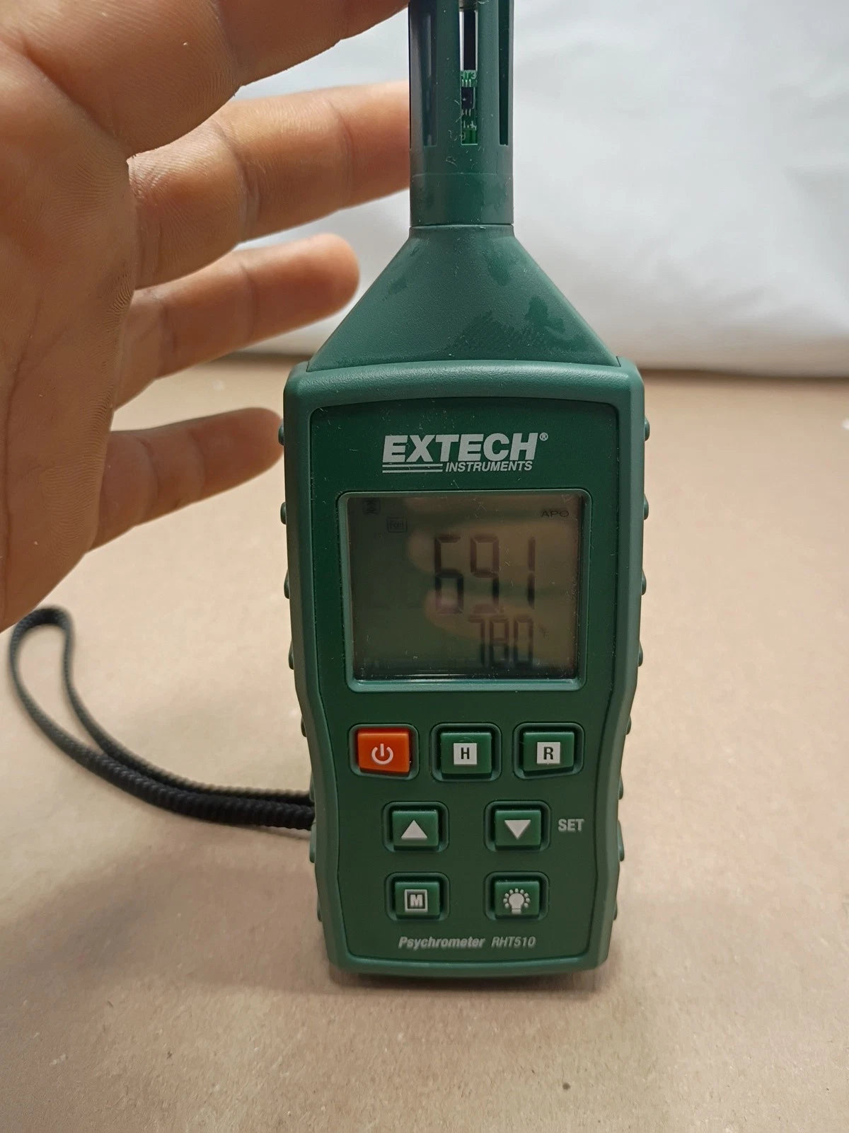 EXTECH RHT510 Hygro Thermometer,Pocket Style 453A52