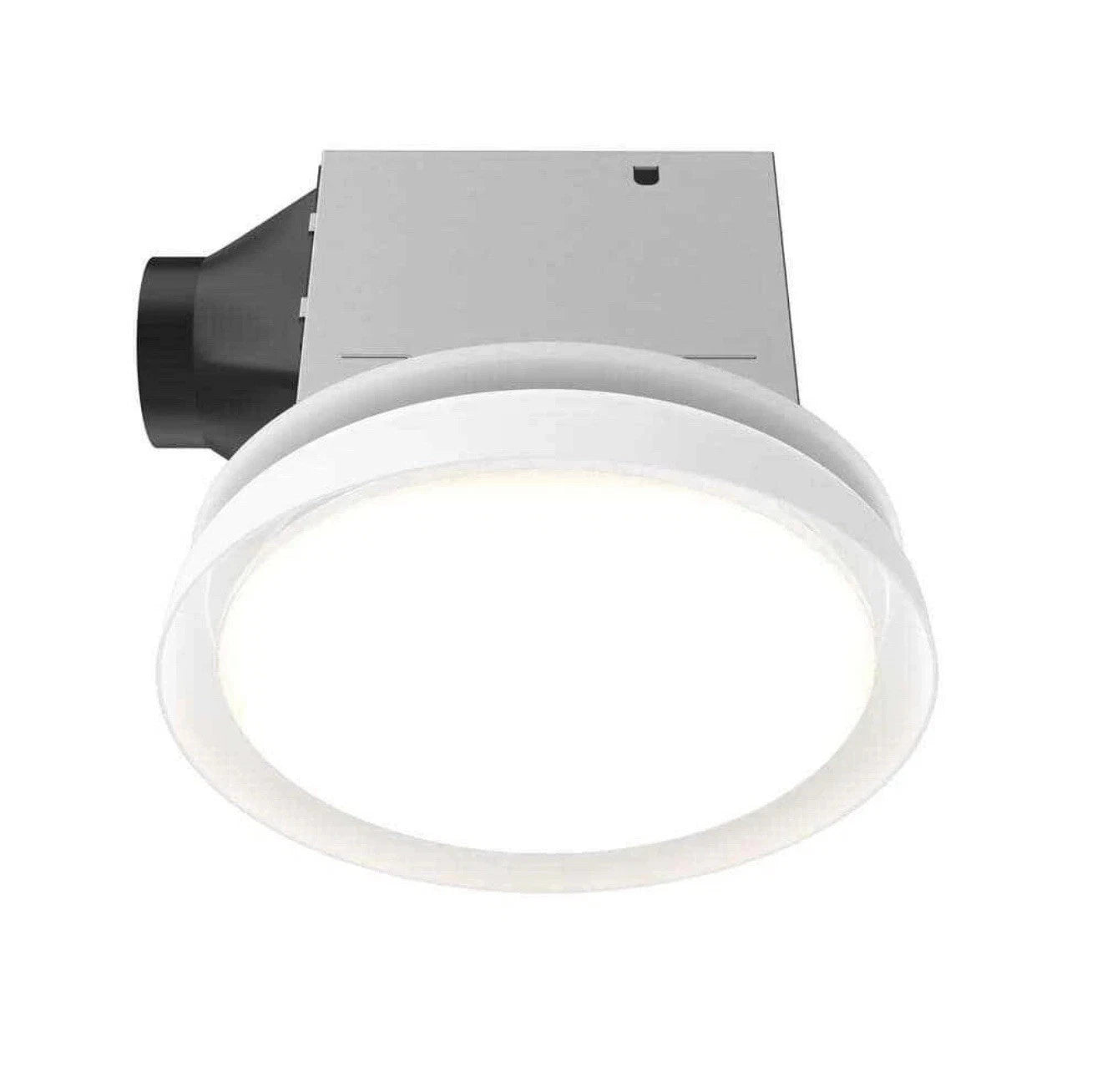 80/110 CFM Ceiling Mount Room Side Installation Round Bathroom Exhaust Fan w/LED