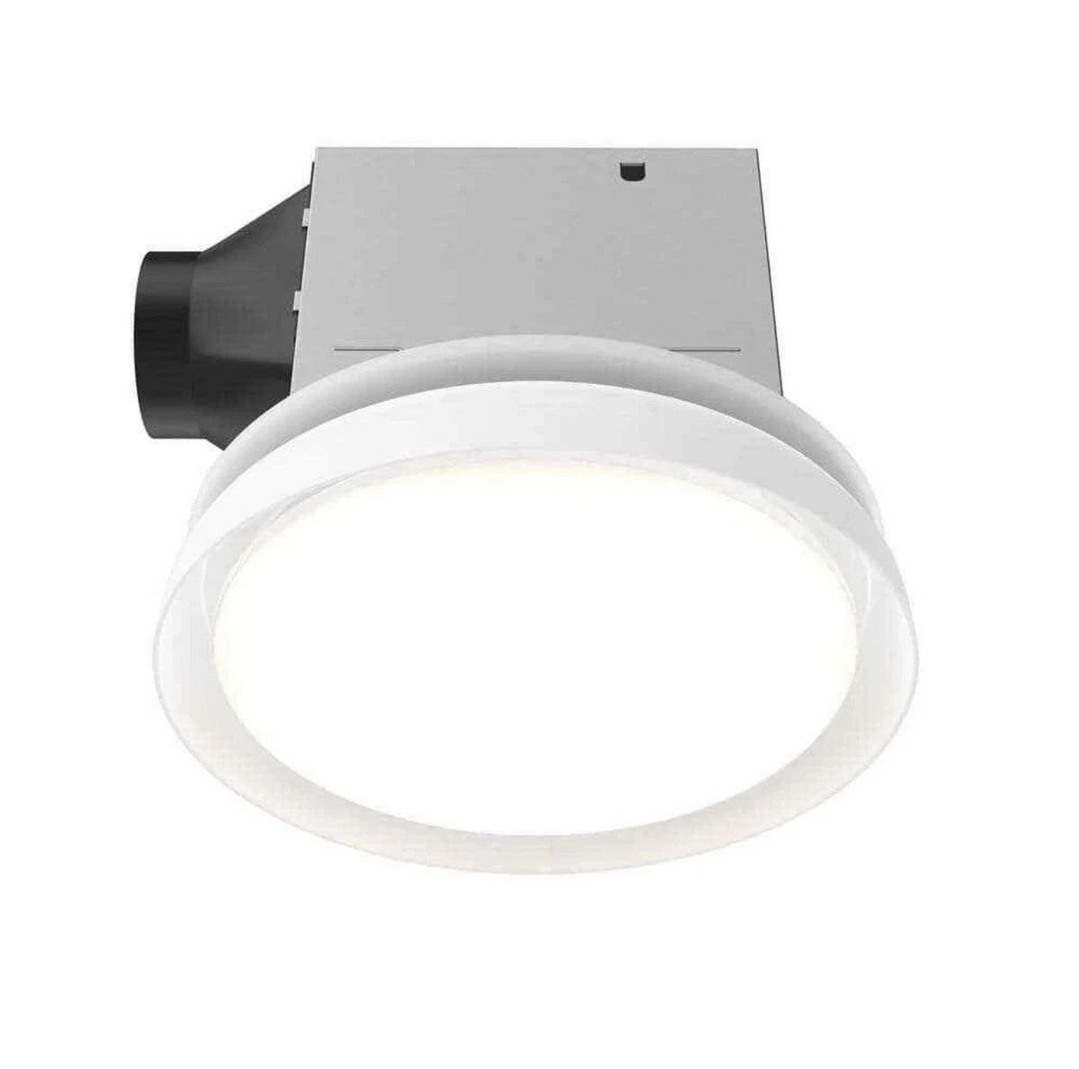 80/110 CFM Ceiling Mount Room Side Installation Round Bathroom Exhaust Fan w/LED