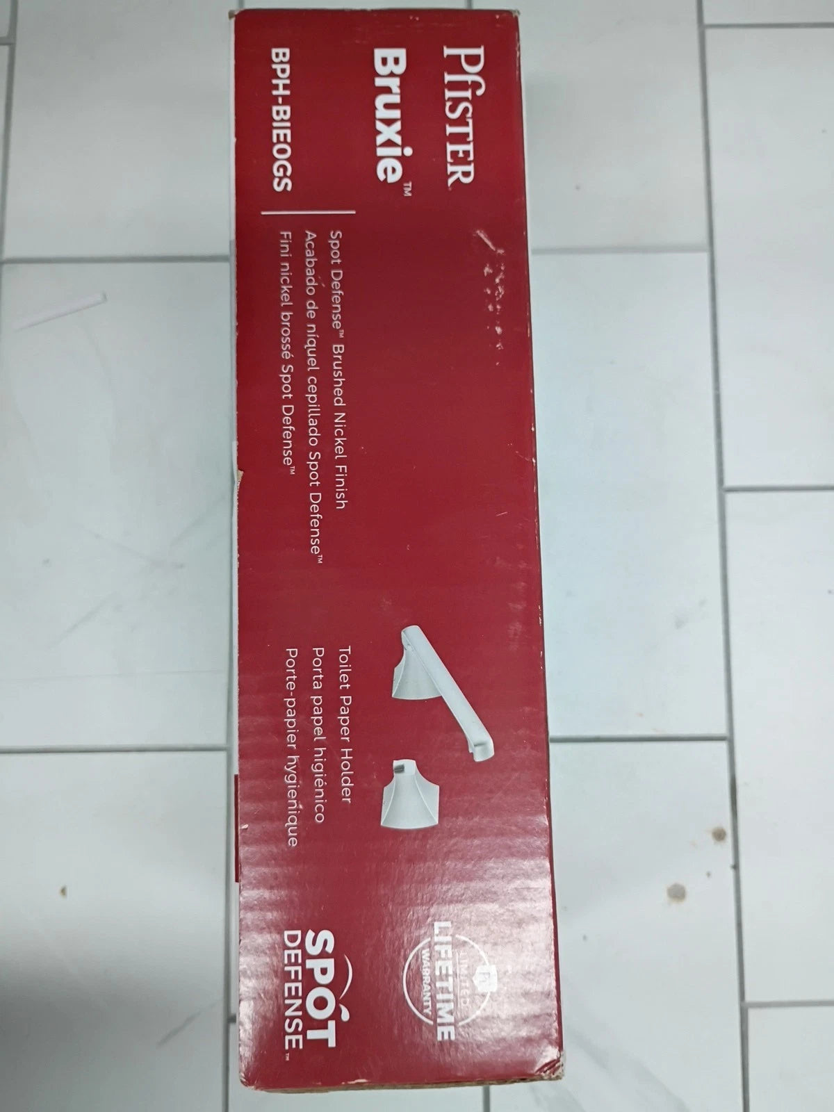 Pfister BPH-BIEOGS Bruxie Pivot Toilet Paper Holder Brushed Nickel New Sealed