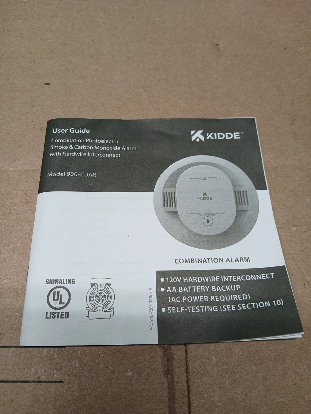 3pck Kidde Smoke Carbon Monoxide Voice Alarm Detector Hardwired 900-CUAR-V