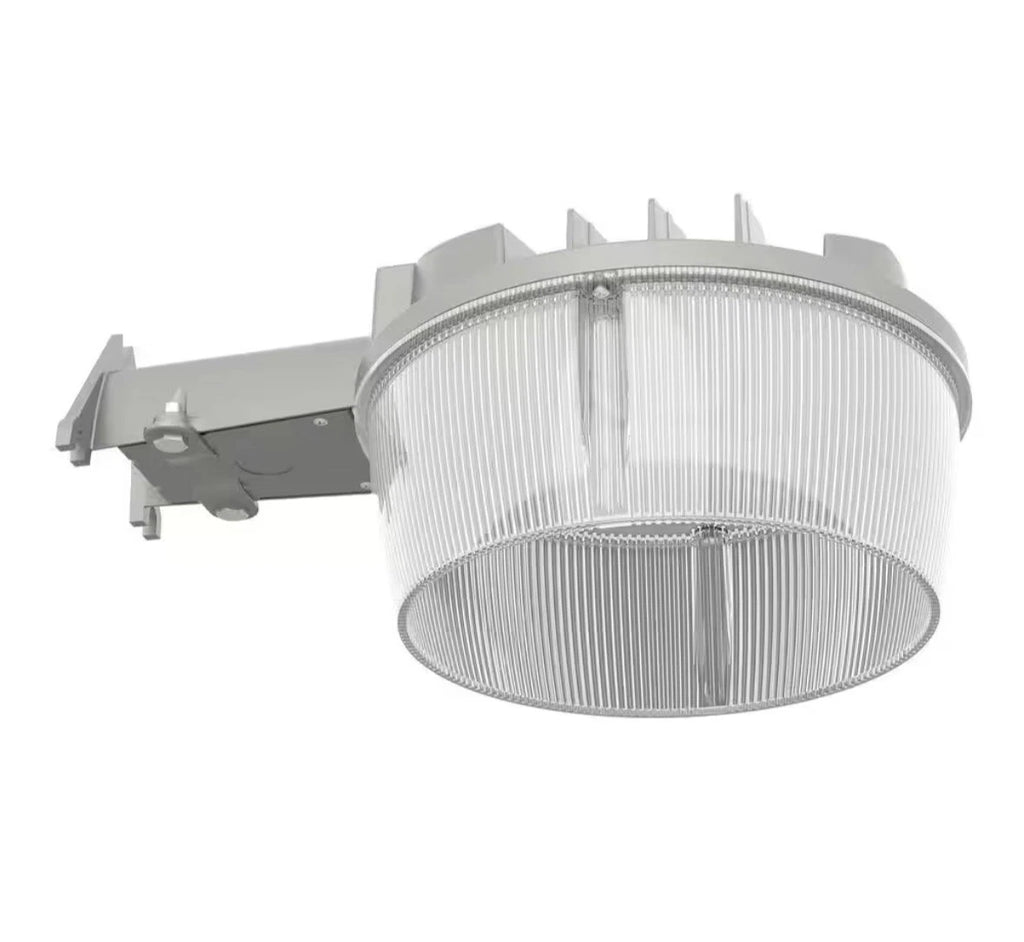 Halo ALS 200-Watt Equivalent 6000 Lumen Gray Finish Dusk to Dawn LED Flood Light