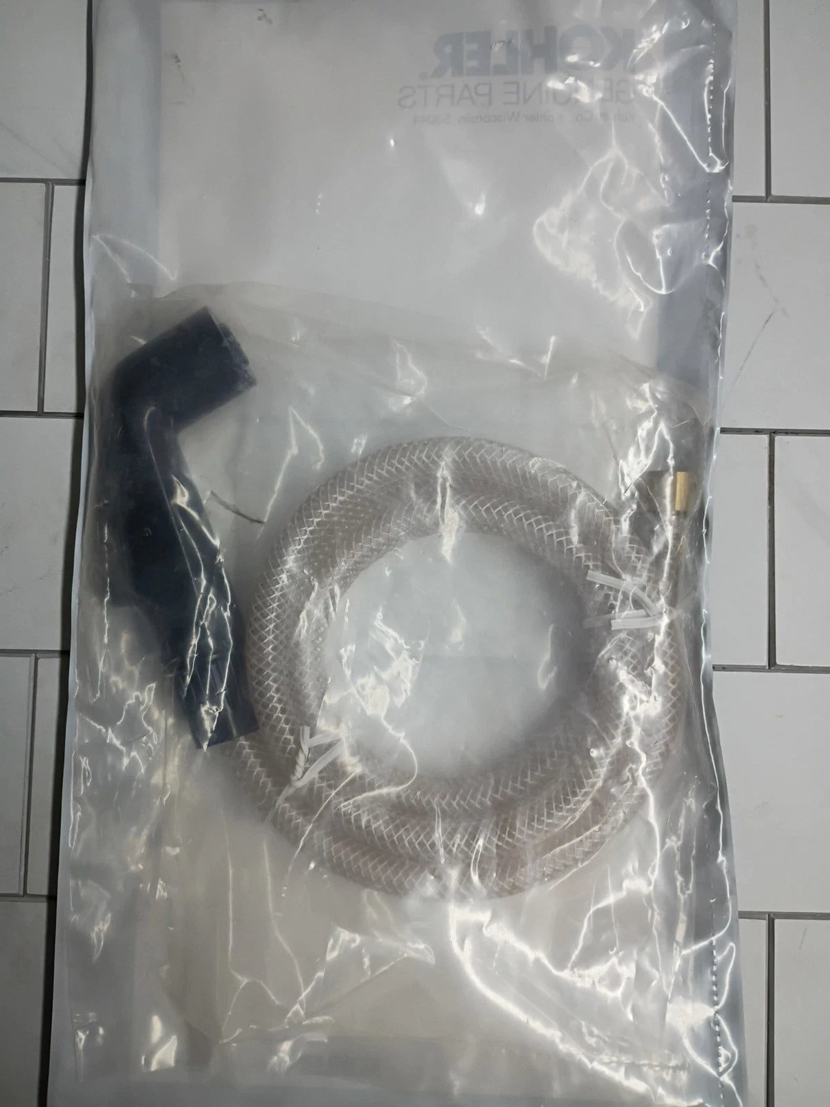 Kohler 1021724-7 Pullout Faucet Hose Kit 3ft Sink Hose Black Handle New
