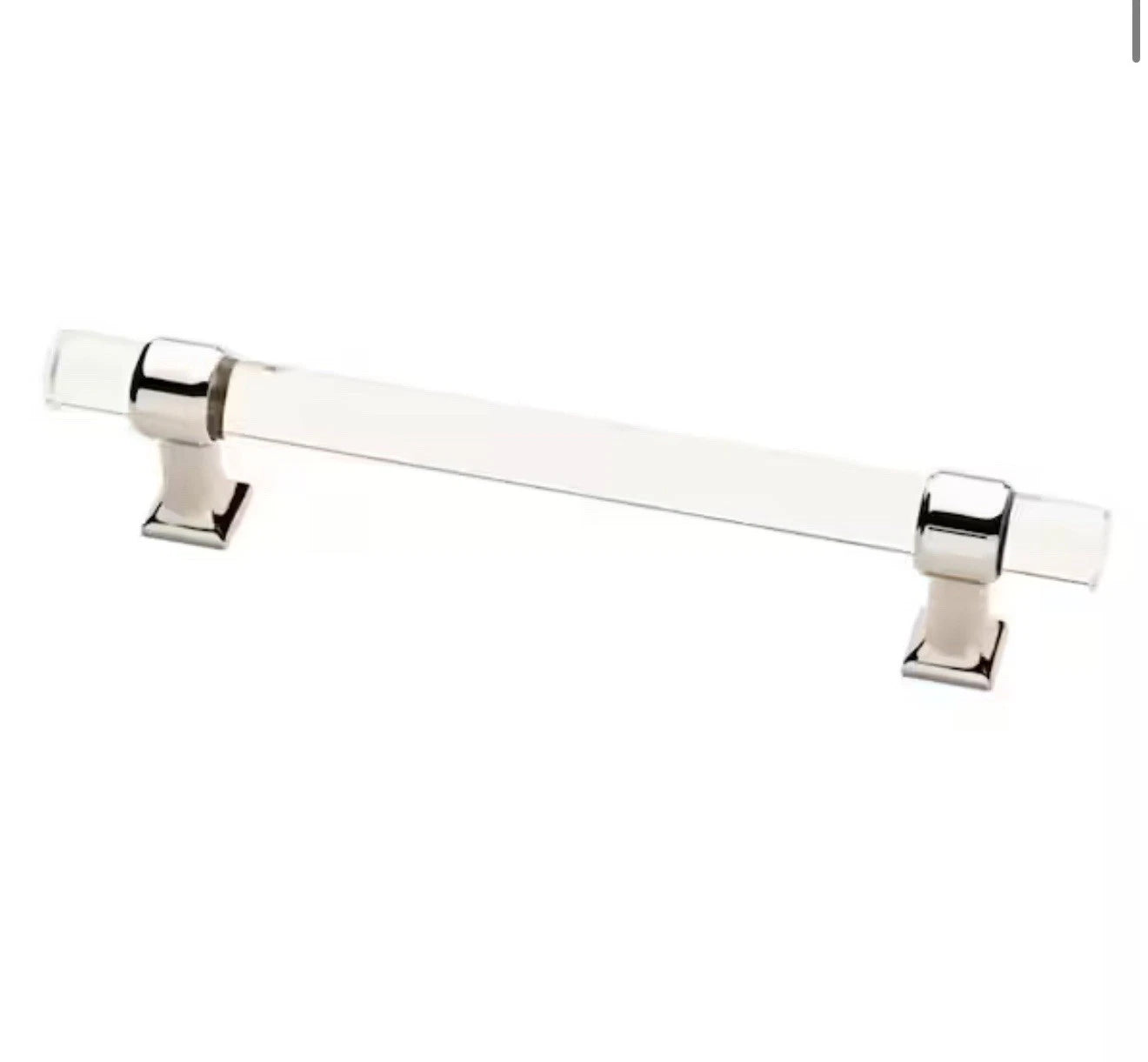 8PACK Liberty 5-1/16 in Acrylic Polished Nickel & Clear Cabinet Drawer Pull