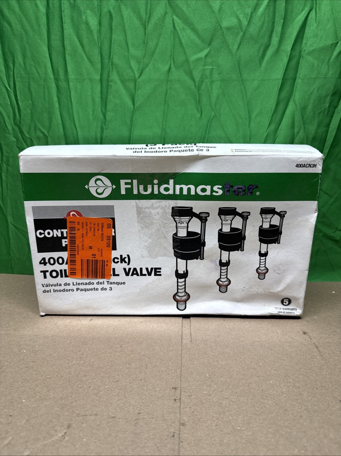 400a Universal Toilet Fill Valve Kit Shank Adjust 9"-14" Fix Noisy Slow Fill 3PK