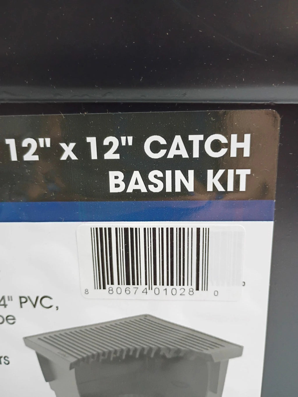 RELN 001028 12" x 12" Catch Basin Kit 5.8 Gal Capacity Fits 3" or 4" SewerDrain