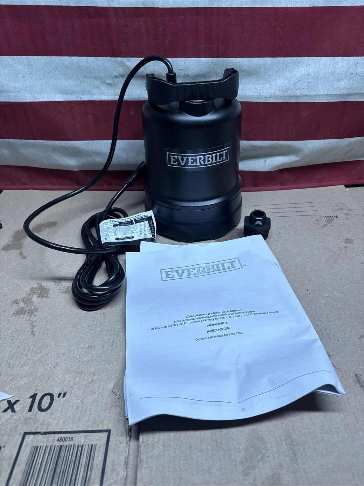 Everbilt 1/3 HP Submersible Aluminum Utility Pump