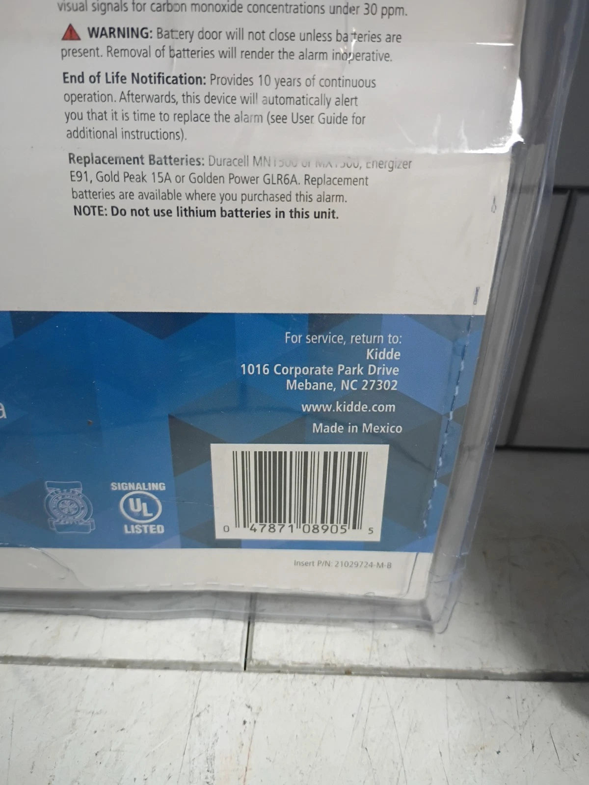 2pk. Kidde Firex Carbon Monoxide Detector, Battery Operated, CO Detector New
