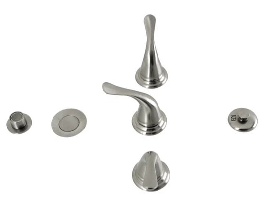 Kingston Brass KB328YL Royale Three-Handle Bidet Faucet, Brushed Nickel Open Box