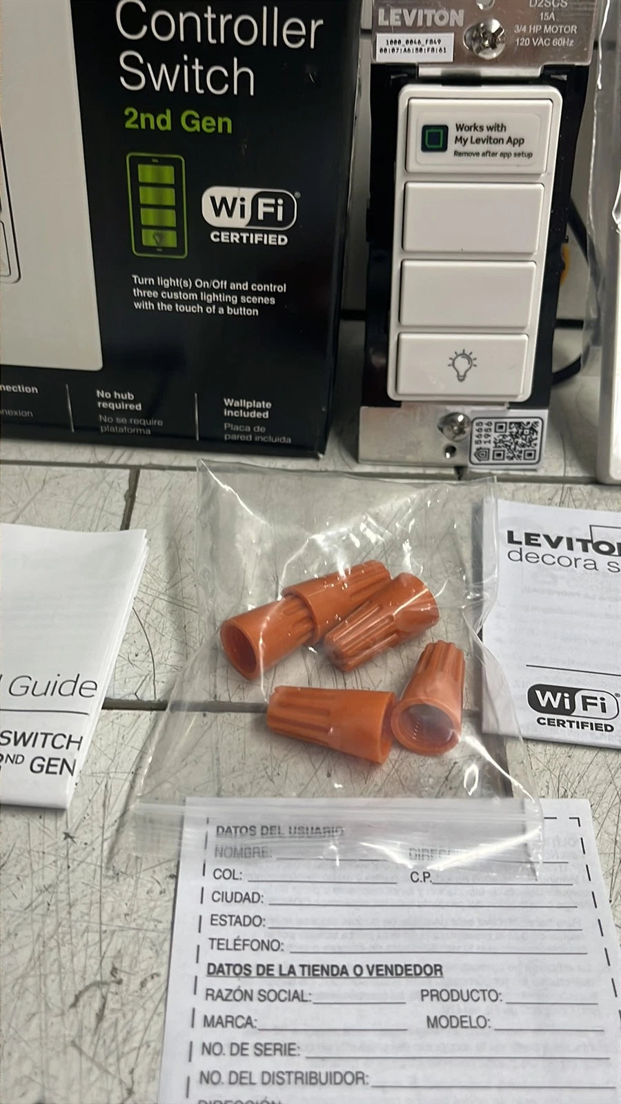Leviton Decora Smart D2SCS-1RW Scene Controller Switch 2nd Gen open box