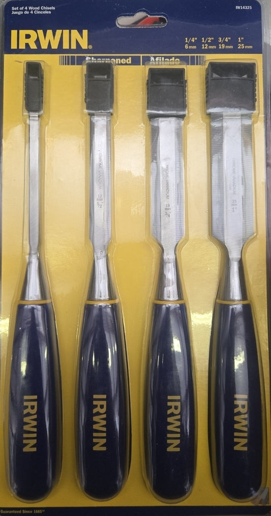 Set Of 4 Wood Chisels IRWIN