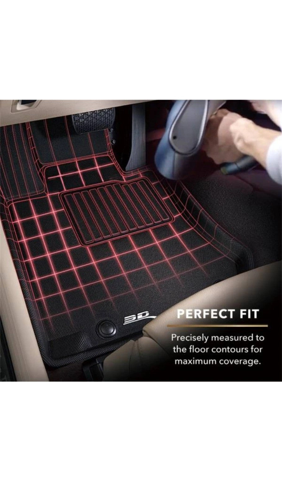 3D Maxpider 2020-2022 Tesla Model Y Front Kagu Black Cargo Liner