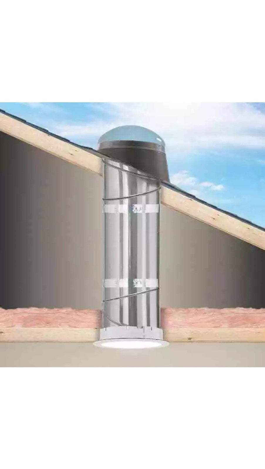 10 in. Acrylic Dome High Density Self Flashing Sun Tunnel Rigid Tubular Skylight